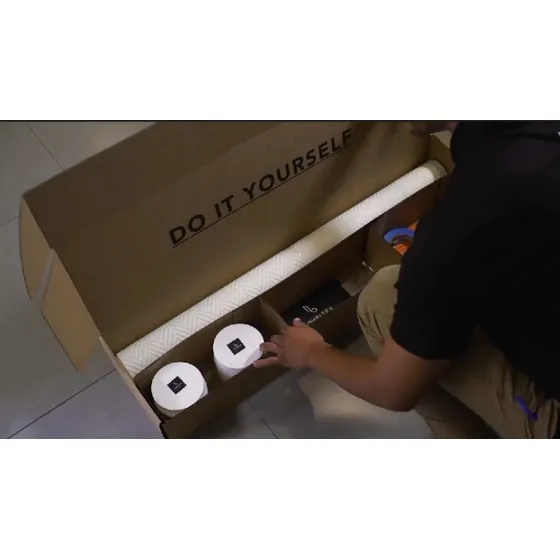 Tapiz Con Textura Kit De Instalacion Repintable Lavable 10m2