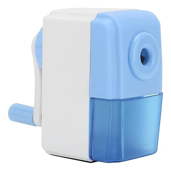 Tajalapiz Sacapuntas De Manivela Con Deposito 7810 Color Azul Acero