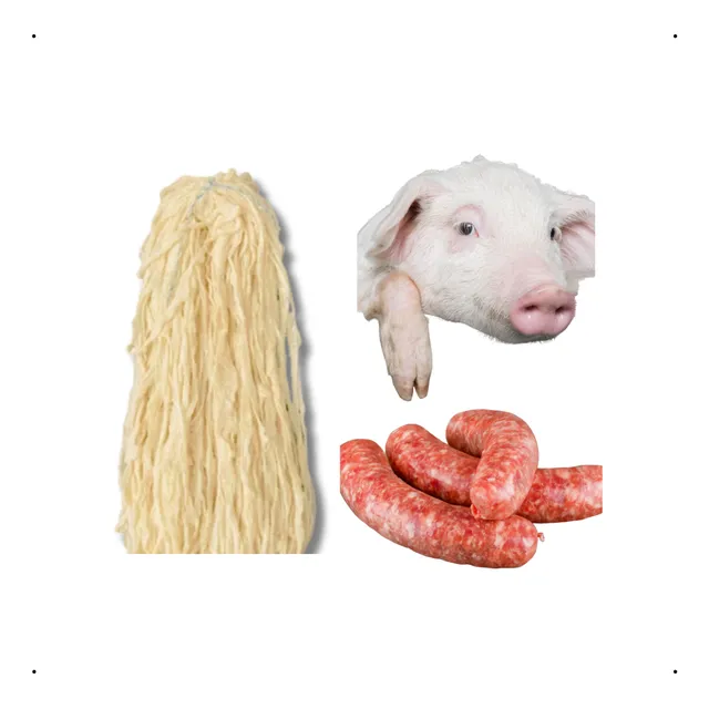 Tripa Para Linguiça Churrasco 90m Pronta Para Uso - 28/32