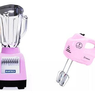 Combo/pack Licuadora Bartech 750w + Batidora 200w Rosa Combo/pack Licuadora Bartech 750w + Batidora 200w Rosa