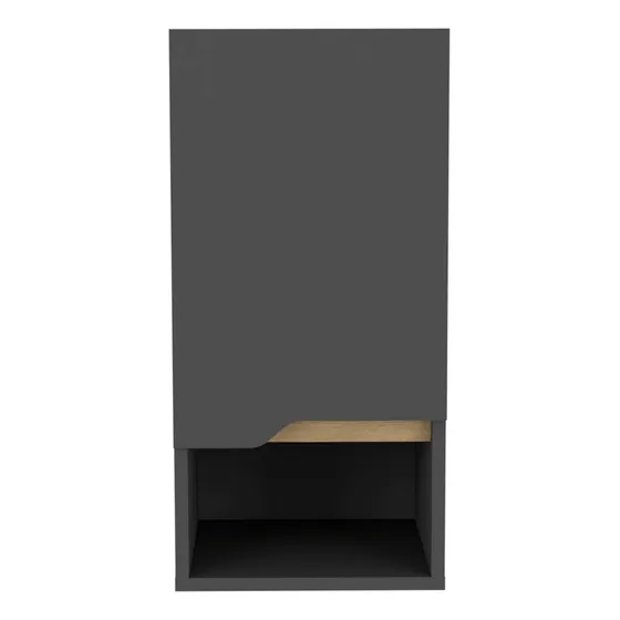 Gabinete De Baño Laurent Plomo 30x62cm Flotante Con Una Puer