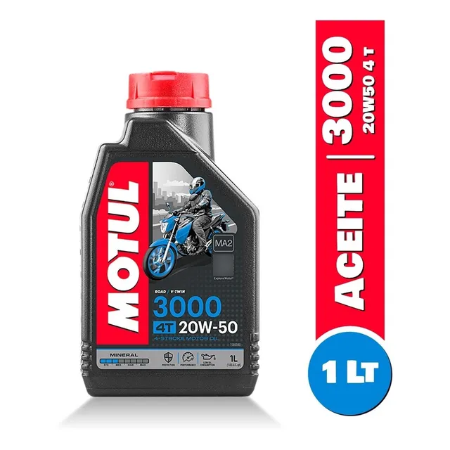 Aceite Motor 20w50 Mineral 3000 4t Motul 1lt