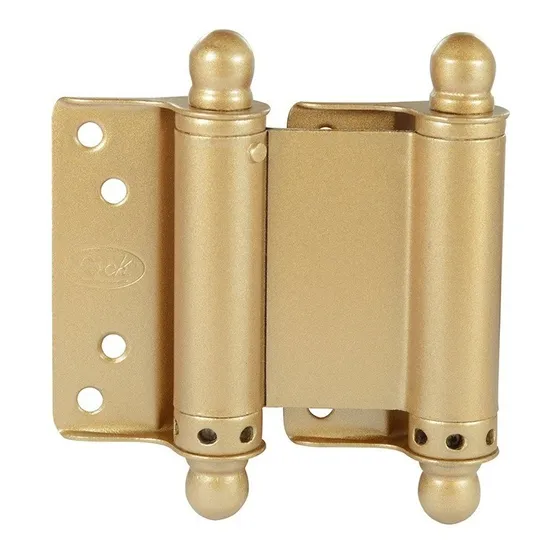 Juego 2 Bisagras Doble Acción Latón Brillante 3puLG Lock