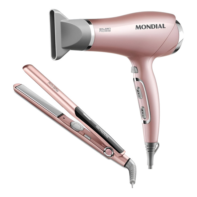 Kit Secador E Chapinha Profissional Mondial Chapa Prancha Kit Secador E Chapinha Profissional Mondial Chapa Prancha