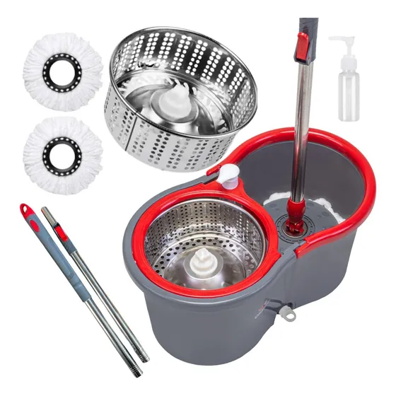 Mop Esfregão Condor Balde 13 Lt + 2 Refil + Cabo Longo 1,4mt