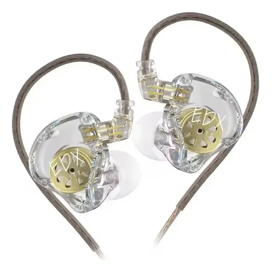 Audífonos Kz Edx Lite Monitores In Ear Hifi/edx Pro/zsn/zst Color Transparente Sin Microfono