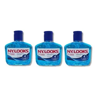 3 Gel Fixador Ny. Looks Azul Fator 4 Fixação Mega Forte 240g 3 Gel Fixador Ny. Looks Azul Fator 4 Fixação Mega Forte 240g