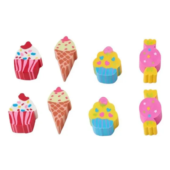 Borradores De Lápiz 8 Pcs Goma Borradora Ideal Para Niño(as)