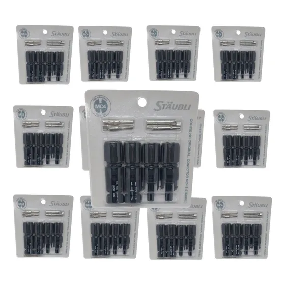 Conector Fotovoltaico Mc4 Original Staubli Com 26 Pares
