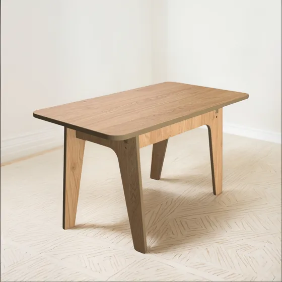 Mesa Ratona Rectangular 52x90x50 + 2 Bancos- Envío Gratis