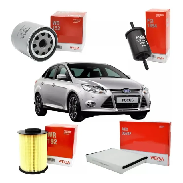 Kit Filtros Wega Ford Focus 3 Kinetic 2.0 16v 2013+ Duratec