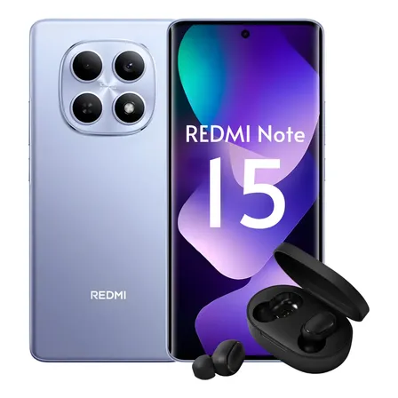 Celular Xiaomi Redmi Note 15 256gb 8gb Ram Dual Sim + Fone L Roxo