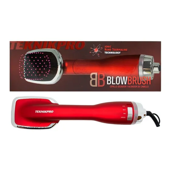 Teknikpro Blow Brush Cepillo De Pelo Alisador Secador 6c