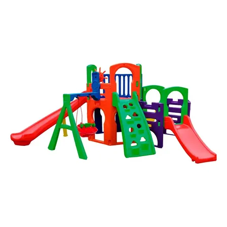 Playground Multiplay Fly Com Escorregador E Balanço Freso Colorido