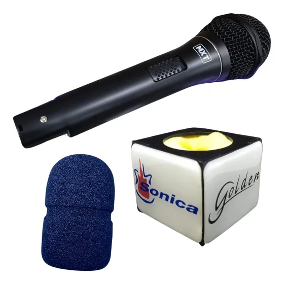 Kit Canopla Personalizada Microfone E Espuma