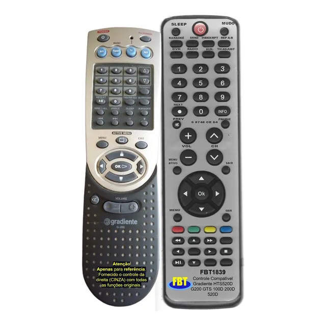Controle Gradiente Hts 100d 200d 520d G200 10 Fbt 1839