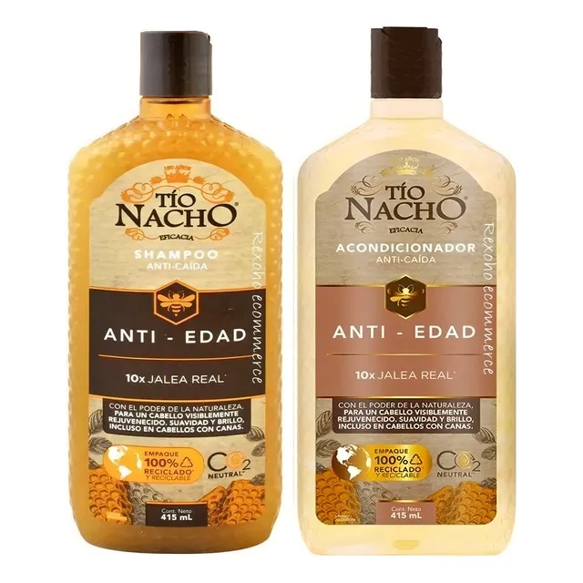 Shampoo Y Acondicionador Tio Nacho Anti Edad Anti Caida