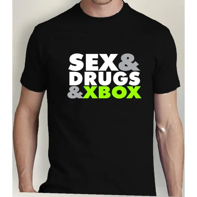 Remera Gamer Sex Drug And X Box Game Retro Old School Consol