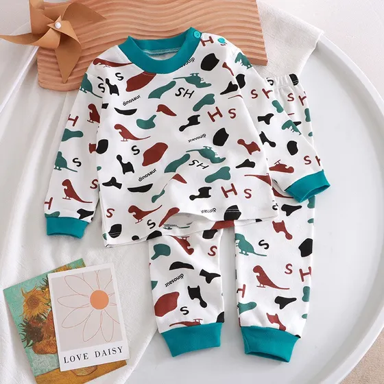 Conjunto De Pijamas Niños Ropa Para Bebe,dinosaurio,cómodo