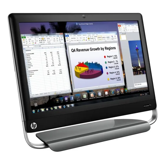 Computadora Todo En Uno Tactil Hp Touchsmar Ci3 8gb 240 Ssd Negro (Reacondicionado)
