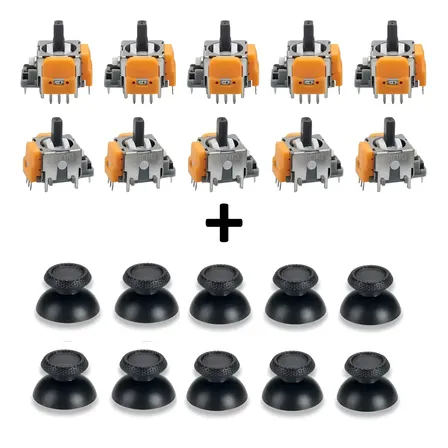 Kit 10 Analógicos Hall Effect Para Controle Dualsense Ps5