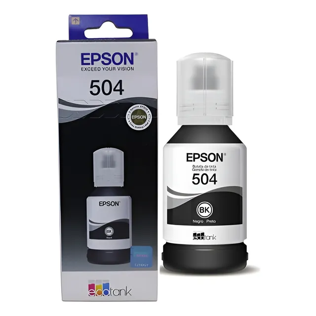 2 Botellas Tinta Epson 504 N L4150/l4160/l6161/l6171/l6191