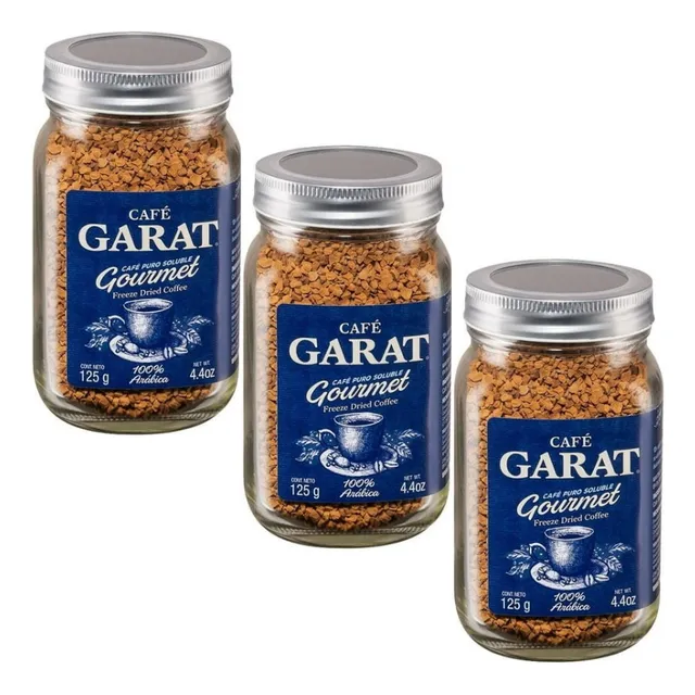 Café Soluble Garat 3 Piezas Gourmet Exquisito