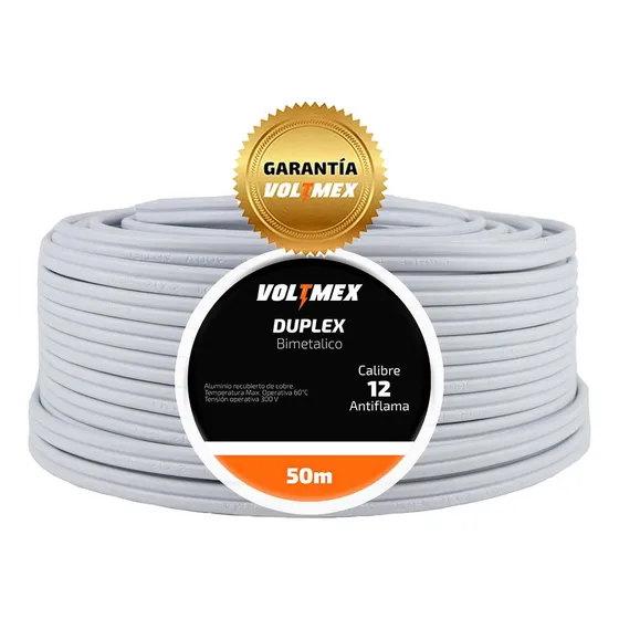 Cable Pot Duplex Calibre 12 Con 50 Metros