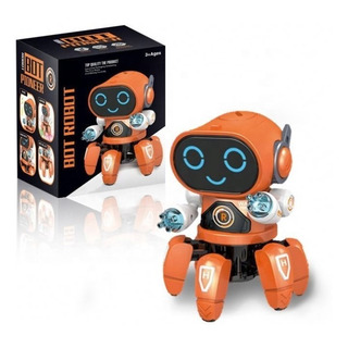 Robot Juguete Para Niños Bailarin Sonidos Luces Led Navidad Robot Juguete Para Niños Bailarin Sonidos Luces Led Navidad
