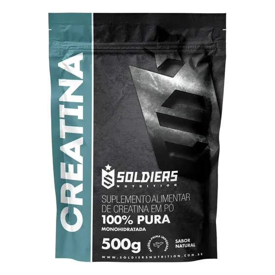 Creatina Soldiers Nutrition em pó Sem sabor x 500g