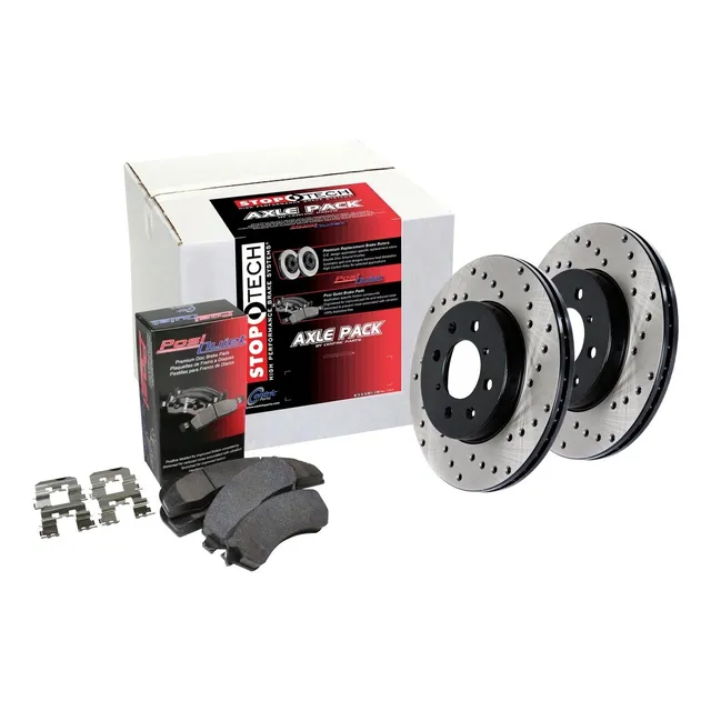 Stoptech Kit Freno Trasero Perforado Para Eje Calle