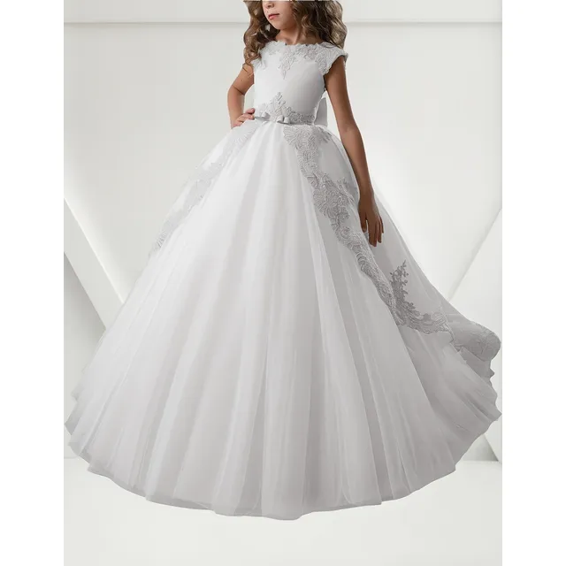 Vestido De Primera Comunión Vestido Bautizo Pajesita Blanco 