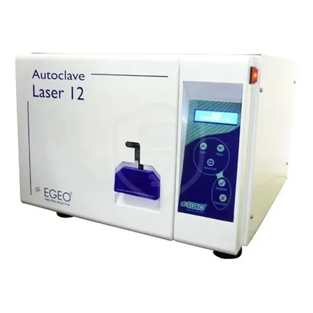 Autoclave Egeo Laser 12 Litros Con Bomba Vacío Automatico
