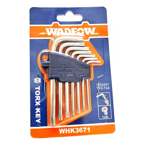 Juego De Llaves Torx 7 Pcs Wadfow Whk3671 Color Gris