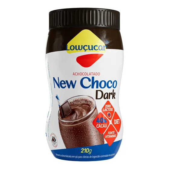 Achocolatado em Pó New Choco Dark Lowçucar 210g