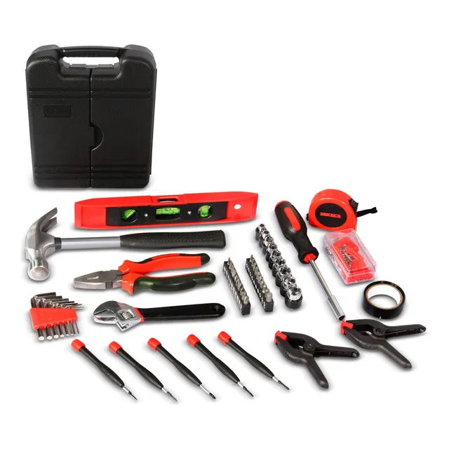 Herramientas Profesional 134 Pz Pack Estuche Portatil Color Rojo