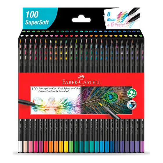 Lápis De Cor 100 Cores Supersoft Faber Castell