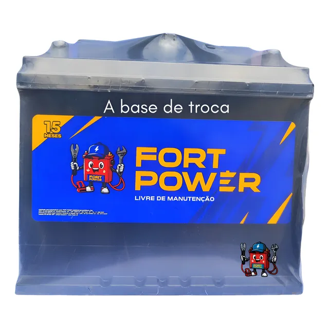 Bateria Fort Power 80 Amperes Cx.alta - A Base De Troca Sp