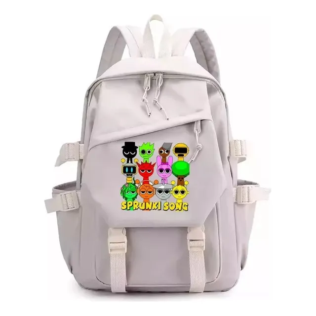 25/2/20 Mochila Rhythm Box Sprunki Cartoon Game Print Mochil
