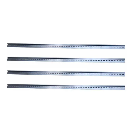 4 Riele Din Aluminio Ranurado 39 Largo 1.378 In Ancho