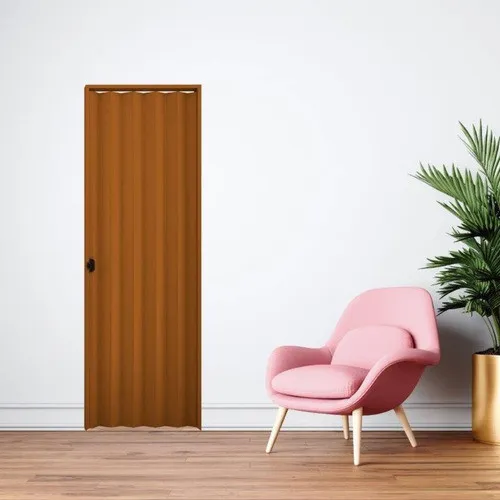 Puerta Plegadiza Pvc 102x 210 Cm C/kit Instalacion Reforzada