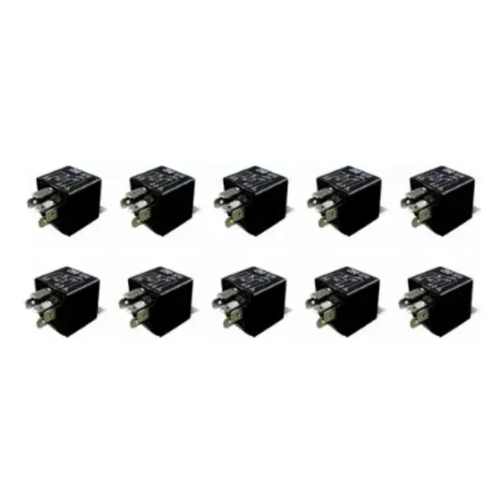 Kit 10 Relé Auxiliar 24v 5 Pinos 40/30a Dni 0216 Universal