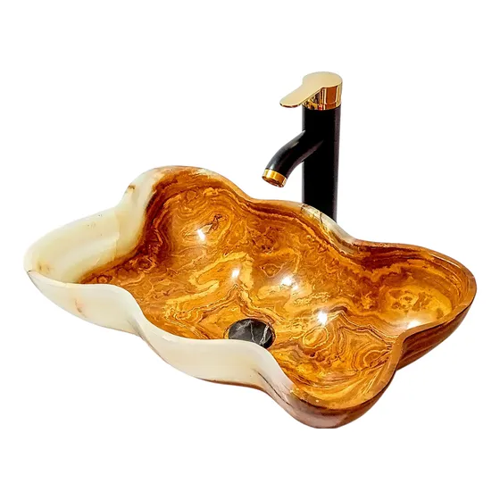 Lavabo Ovalín El Cid Charola Abstracta Ónix 48x30 Cm