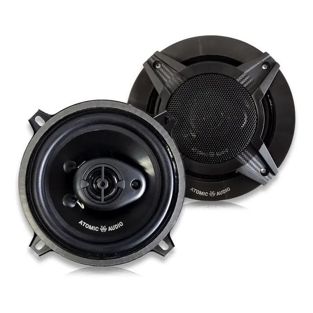 Bocinas Coaxiales 5 PLG Atomic Audio Iron5 600w Max 3 Vias Color Negro