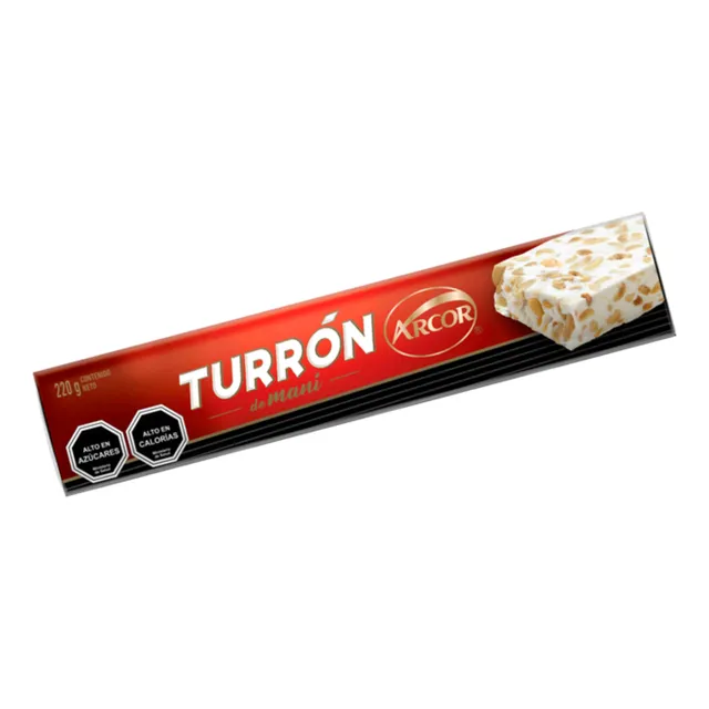 Barra Turrón De Maní Libre De Gluten- Arcor (contiene 220gr)