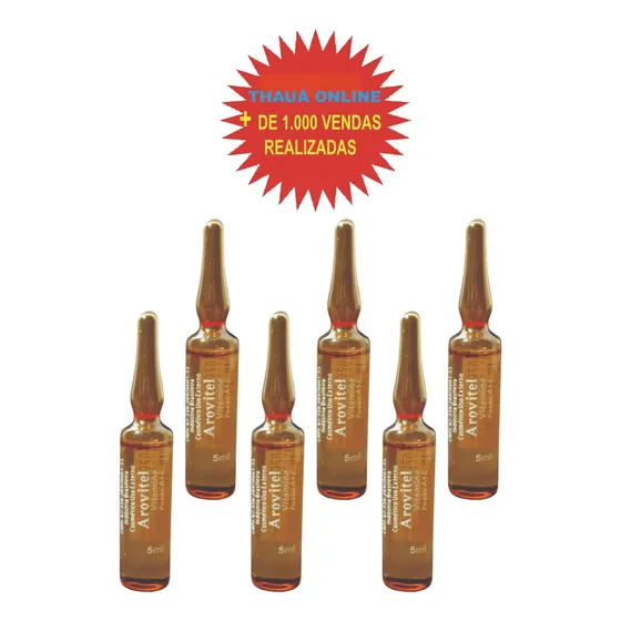 Arovitel Vitamina  A  Kit C/ 06un Ampola 5ml + Brinde 