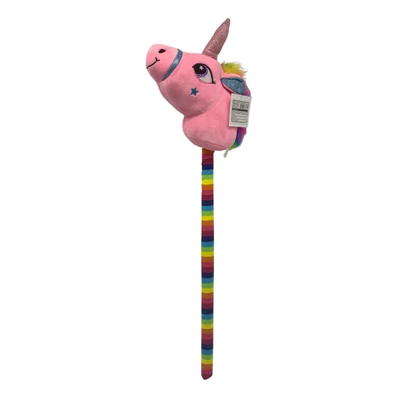 Caballito Cabeza Con Palo Para Montar Unicornio Juguete