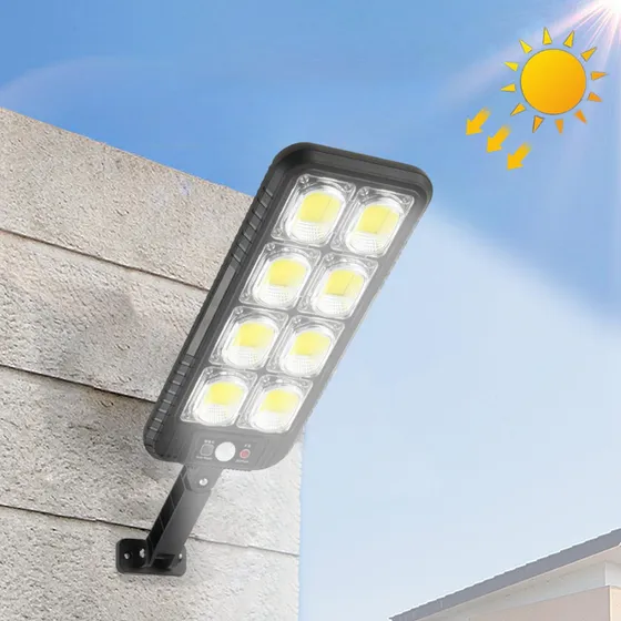 Luz Calle Solar Para Exterior Seguridad Pared Sensor 3 Modo
