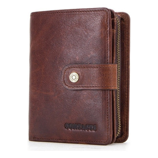 Cartera Piel Genuina Contactos Billetera Trifold Calidad Top Cartera Piel Genuina Contactos Billetera Trifold Calidad Top