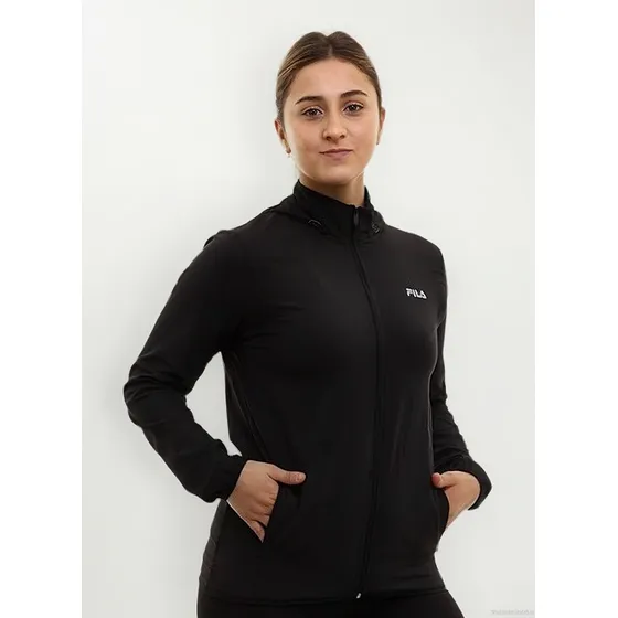 Campera Fila Rompeviento Con Capucha Femenino Deportiva